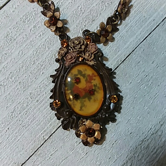 Anthropologie Jewelry - Victorian earring & necklace set